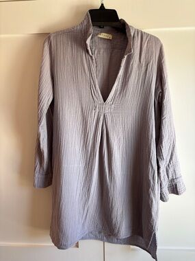 Stark x Light Lavender V-Neck Tunic Top /dress Sz S